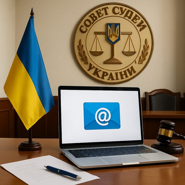Совет судей Украины ввёл новый официальный электронный адрес для приёма корреспонденции
