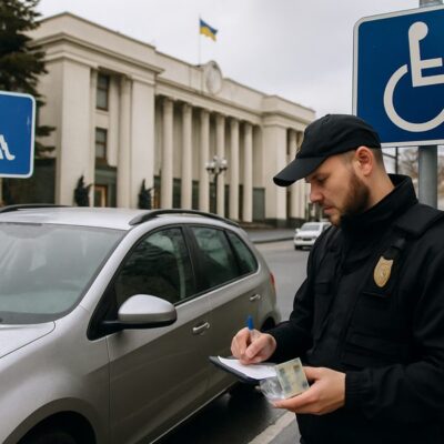 Законопроект №15403: штраф 5 100 грн за незаконное использование знака «Лицо с инвалидностью» и 1 700 грн за парковку на спецместе