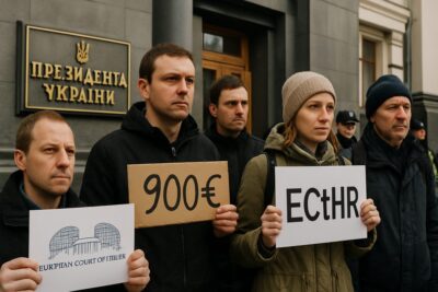 ЕСПЧ против Украины: суд нарушил принцип правовой определённости, ограничив место протеста у Администрации Президента — компенсация по 900 евро каждому заявителю